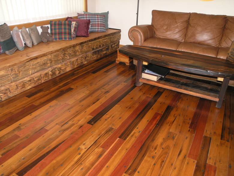 Greenheart Flooring (Tan and Red Mix)